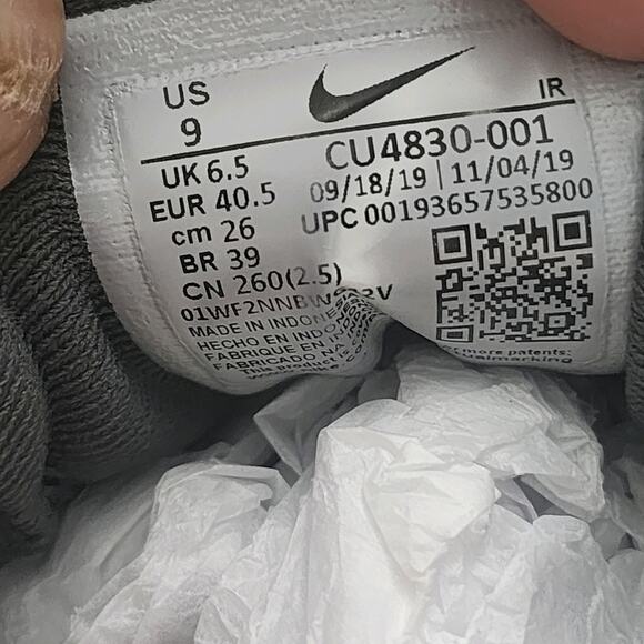 Women's Nike Revolution 5 Low Sz 9 010240 Gray Pink Mesh Running Sneakers Shoes - Picture 6 of 8